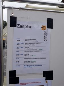 Die Orientierung für die Läufer