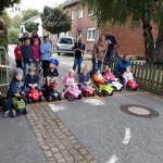 Start des Bobbycar-Rennens