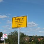 Ortsschild von Lobetal