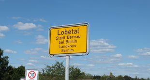Ortsschild von Lobetal